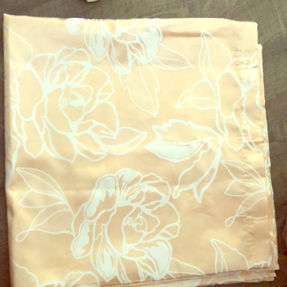 Beautiful peach APRINA shower curtain